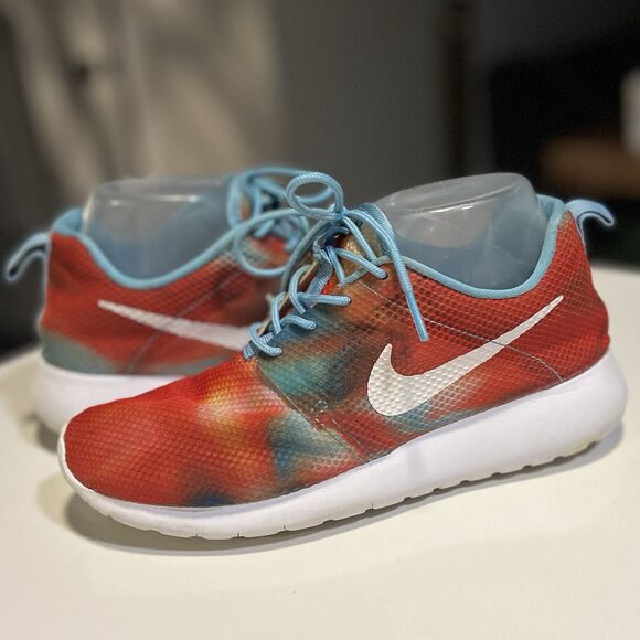 Nike Roshe Run Rainbow Sherbet Sneakers Shoes 705486-400 Women’s 7 - Youth Sz 5Y - Picture 1 of 9